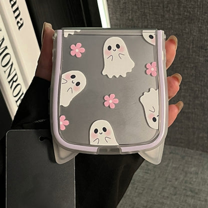 Cute Ghost & Flower Case for Samsung Z Flip Series