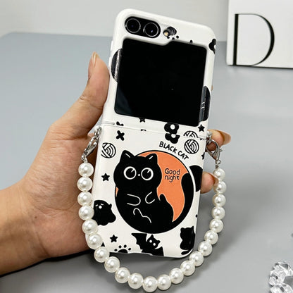 Cute Black Cat Case for Galaxy Z Flip Series