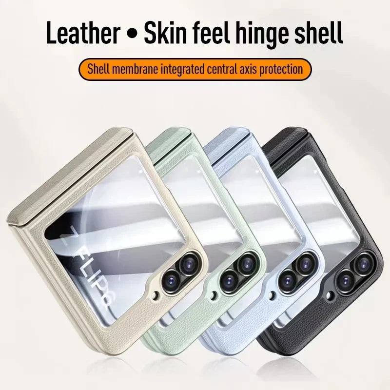 Shockproof Leather Case For Samsung Galaxy Z Flip 6