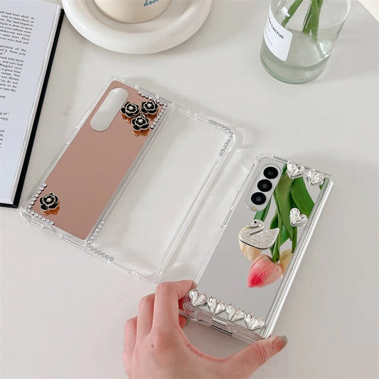 RETRO 3D RHINESTONE COVER FOR SAMSUNG GALAXY Z FOLD 4 & 3