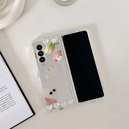 RETRO 3D RHINESTONE COVER FOR SAMSUNG GALAXY Z FOLD 4 & 3