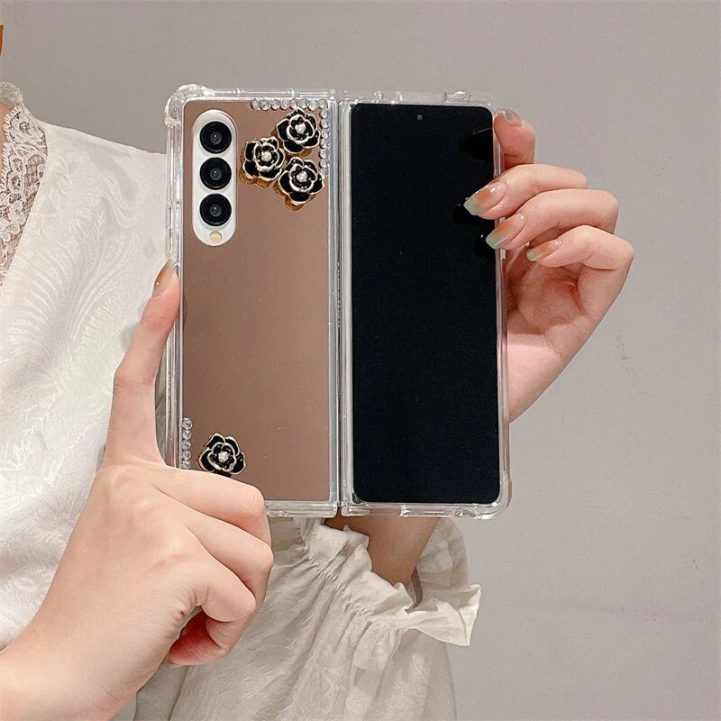 RETRO 3D RHINESTONE COVER FOR SAMSUNG GALAXY Z FOLD 4 & 3