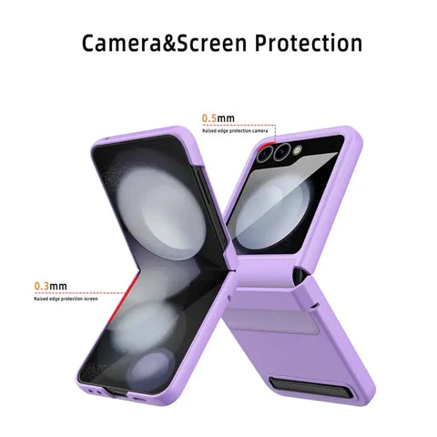 Kickstand Phone Case Retractable Hinge Rear Screen Film