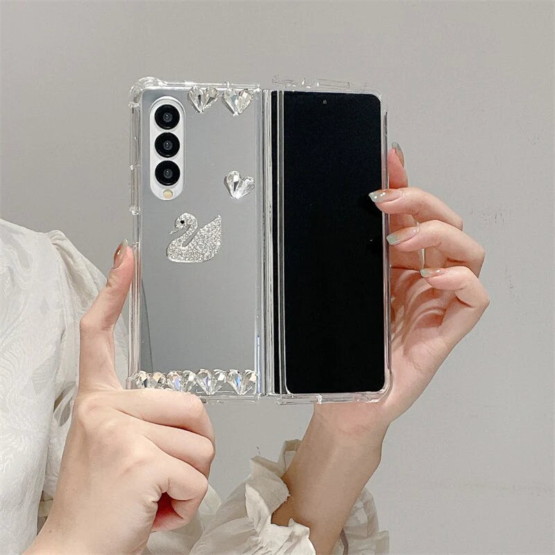 RETRO 3D RHINESTONE COVER FOR SAMSUNG GALAXY Z FOLD 4 & 3