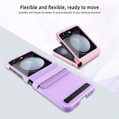 Kickstand Phone Case Retractable Hinge Rear Screen Film