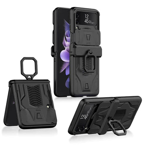 Magnetic Armor Case with Camera Protection For Samsung Galaxy Z Flip 4