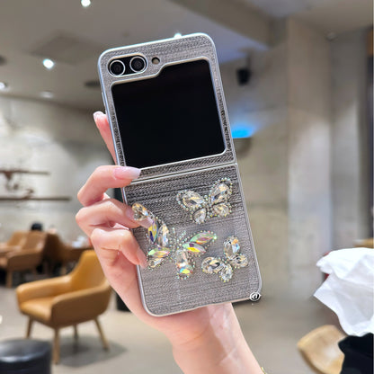 Luxury Diamond Butterfly Case for Samsung Z Flip Series